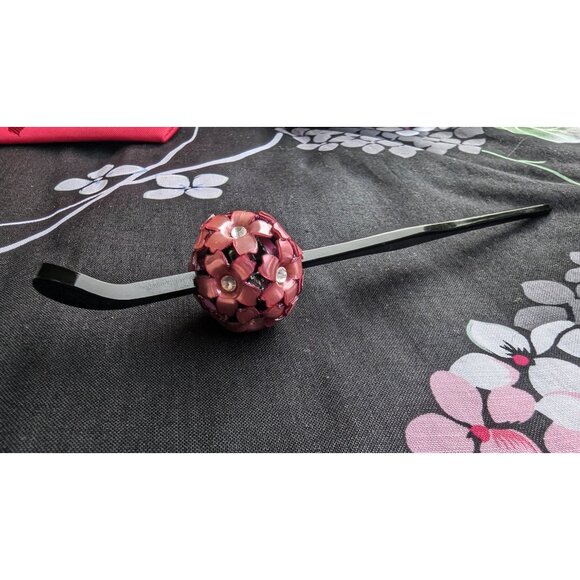 💜NWT Floral Cotton Kimono Set with Cherry Blossom Obi & Accessories - Picture 12 of 13